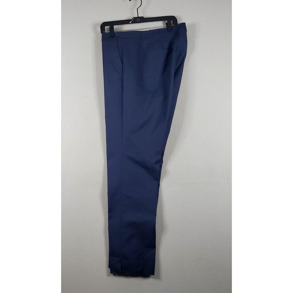 Boden Blue Cotton Elastane Richmond Trouser US Sz 16R Straight Stretch WM417